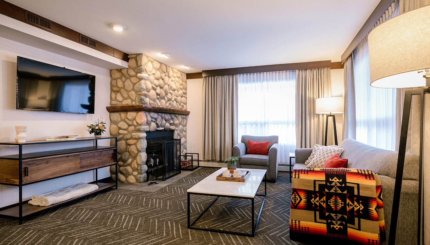 Marmot Lodge Official Page Jasper hotel, pool, hot tubs, kitchen