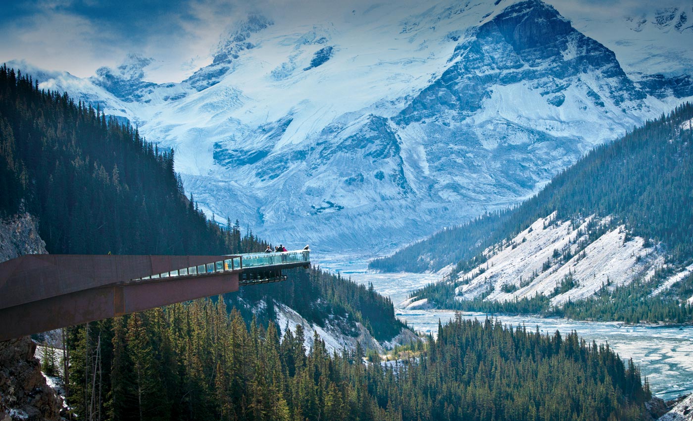 Glacier Skywalk Cliffedge Glass Walkway in Jasper National Park