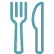 Fork and knife icon.