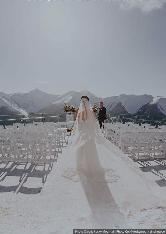 Wedding atop the peak of Sulphur Mountain