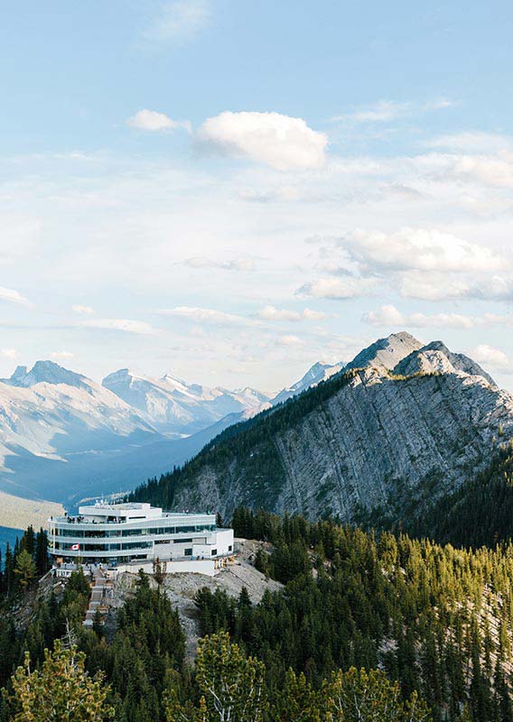 Top of the Banff Gondola on Sulphur Mountain