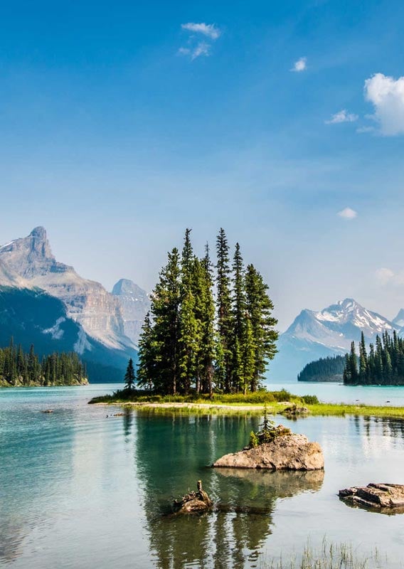 Spirit Island on Maligne Lake