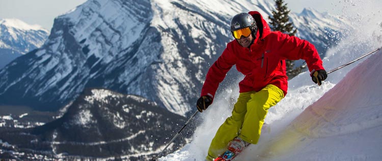 Skier on Mt. Norquay