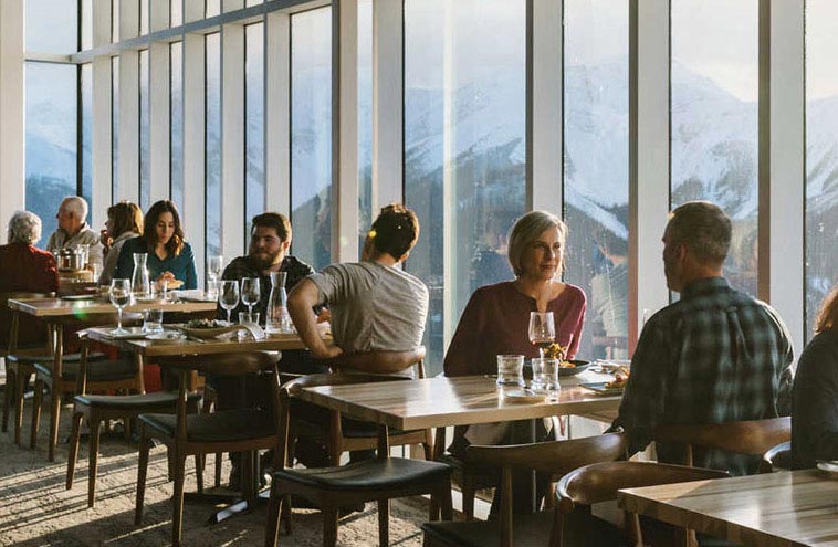 New Fall At Sky Bistro Banff Gondola Seasonal Sustainable