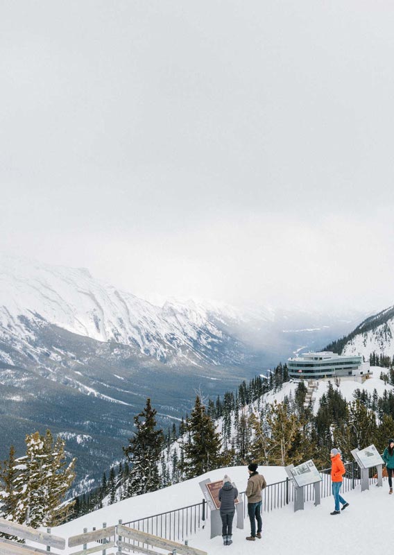 Top of the Banff Gondola on Sulphur Mountain