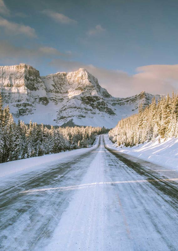 Winter driving in the Rockies