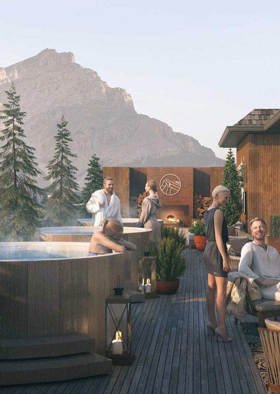 Banff's New OpenAir Hot Tub and Lounge Mount Royal Hotel Banff