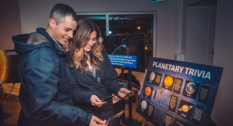 Interpretive area for the Stargazing event