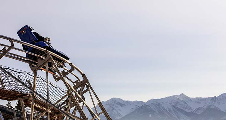 The Golden Skybridge Railrider Mountain Coaster