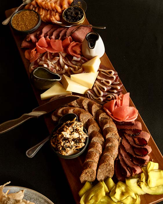 A Charcuterie board