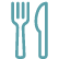 Fork and knife icon