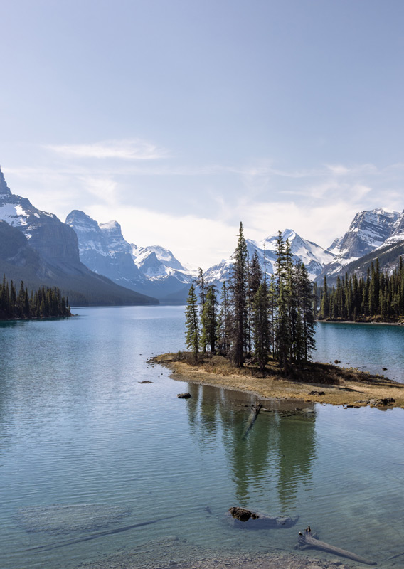 Spirit Island at Maligne Lake.
