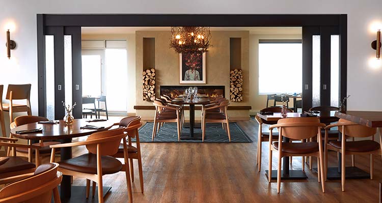 Dining room at Terra.