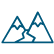 Mountain and glacier icon