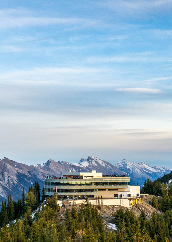 Banff Gondola summit building atop Sulphur Mountain