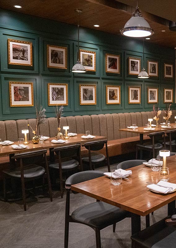 Brazen's dining room