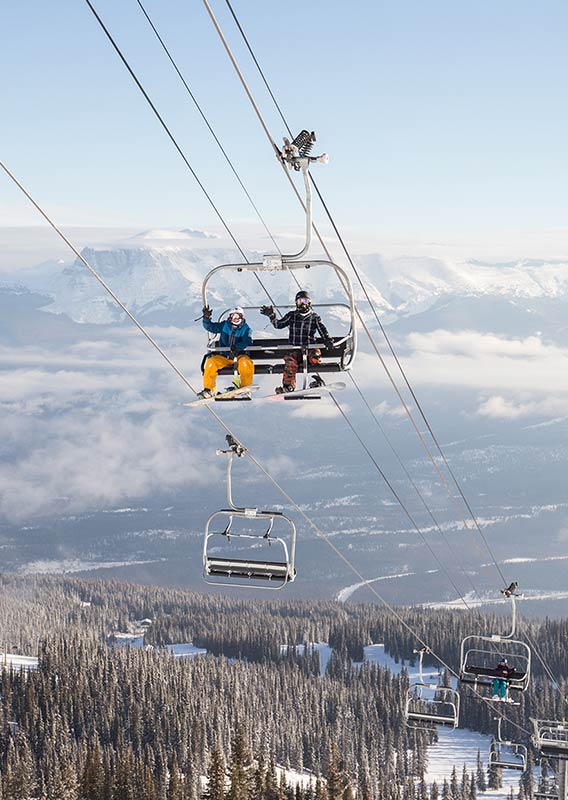 Marmot Basin ski lift.