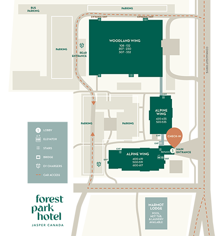 Forest Park Hotel Floor Plan and Parking
